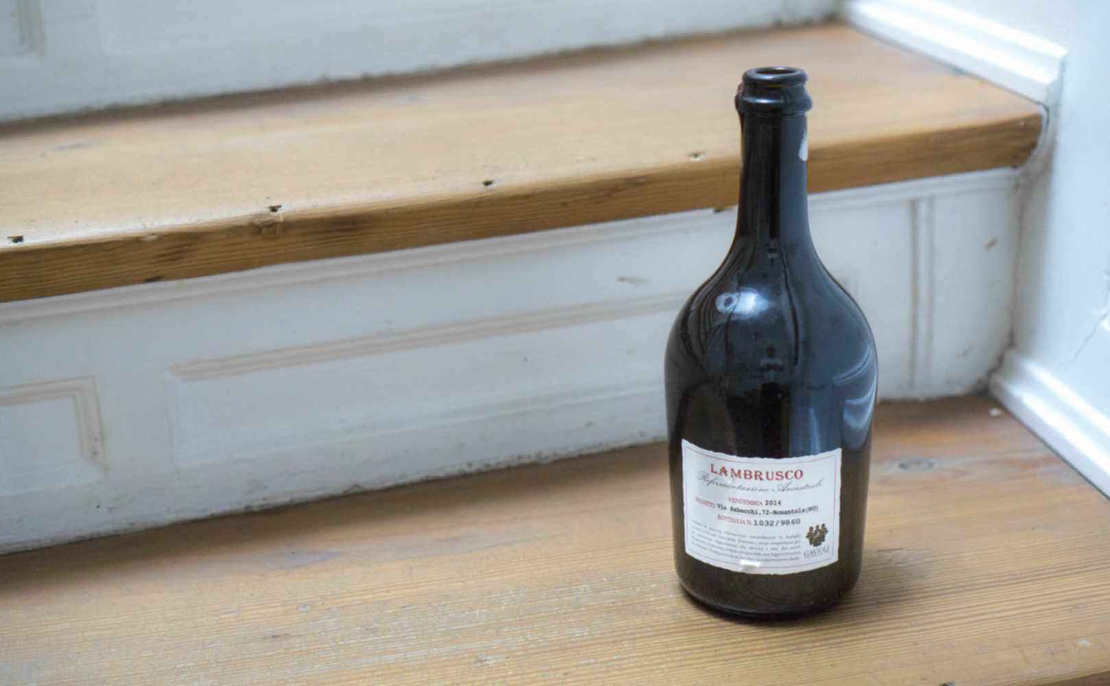 Lambrusco Flasche