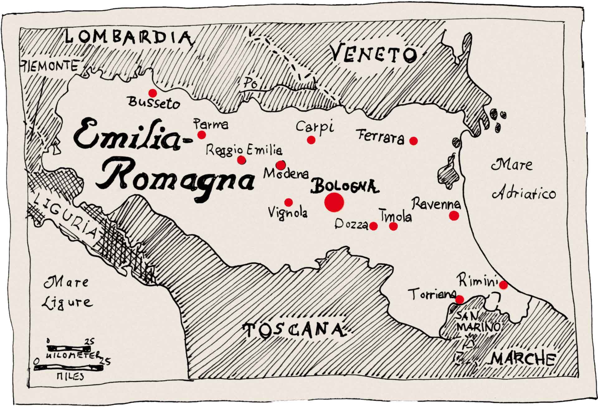 Die Emiglia Romagna