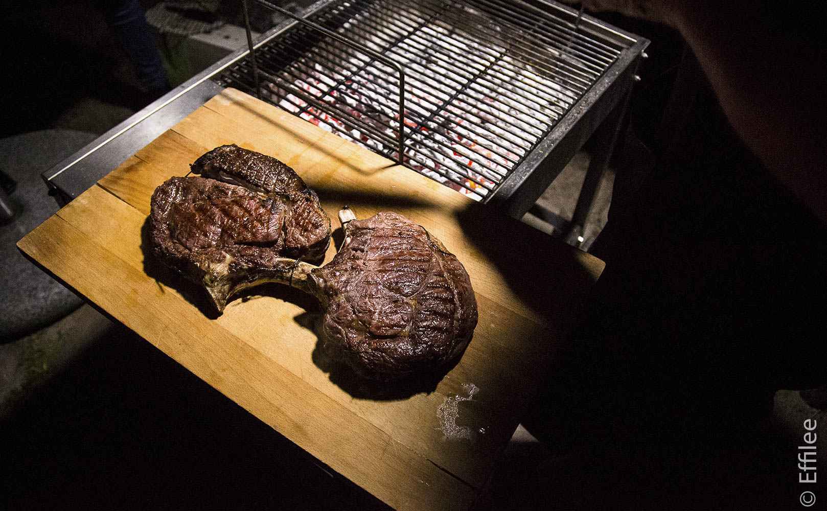 Man kann Steak nicht zu lange ruhen lassen. Schon gar nicht so große Dinger
