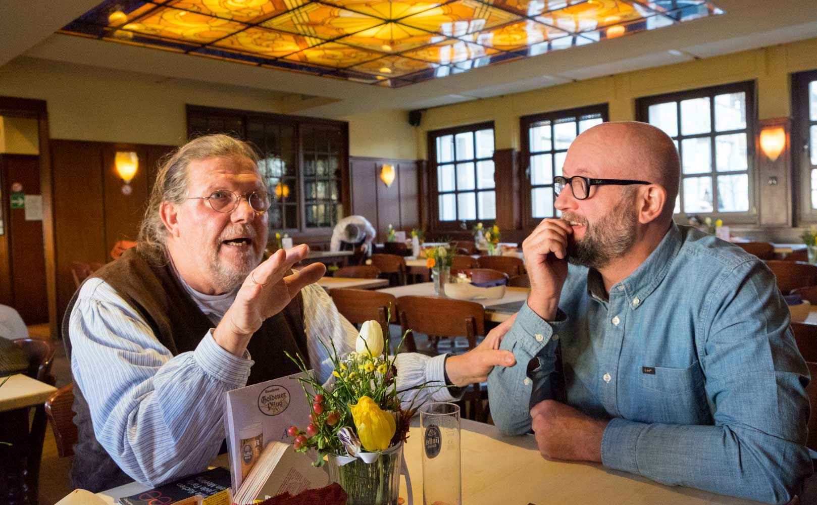 Einmal Chef, immer Chef: Herbert Schönberner mit Matthias Kappelhoff