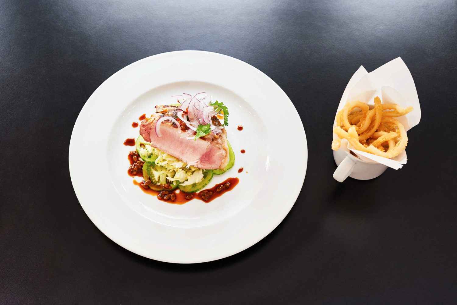 Rezept für Schweinekotelett mit Coleslaw und Sepia - Effilee