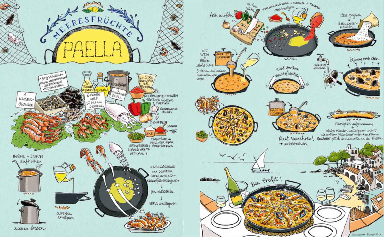 Meeresfrüchte Paella (Paella de Marisco)