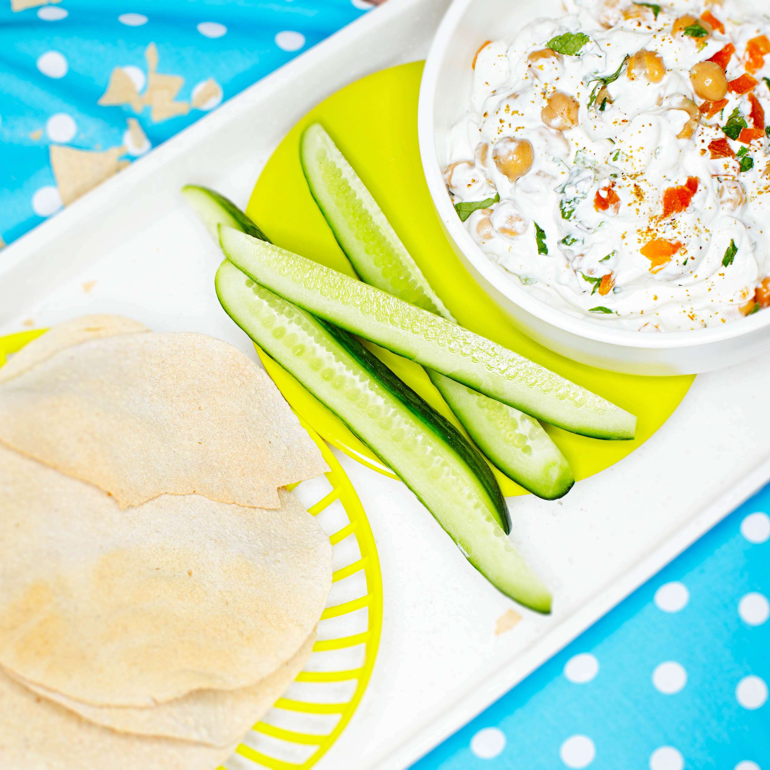 Tahini-Joghurt mit Kichererbsen