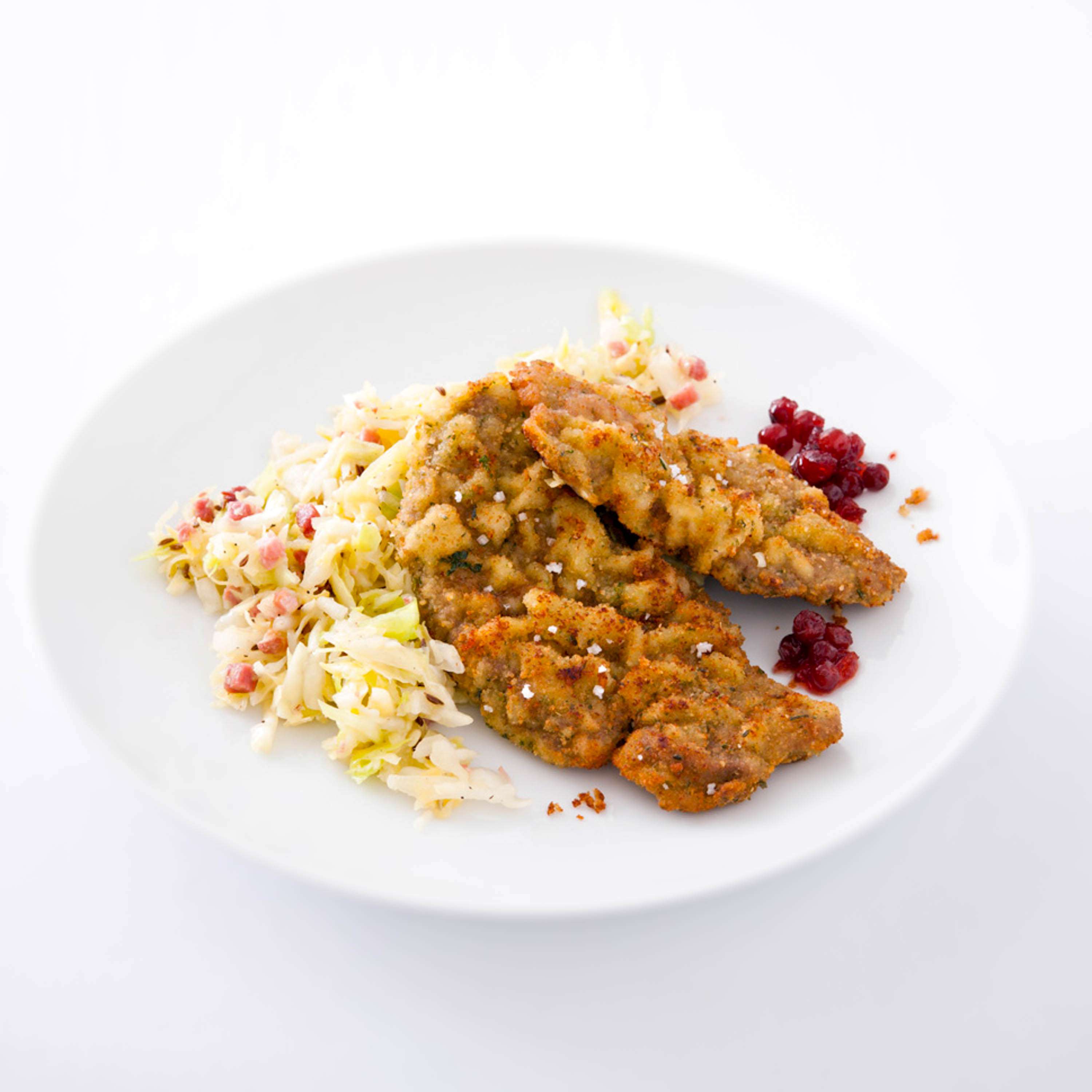 Neuseeland-Hirschschnitzel in Kräuterbröseln - Effilee