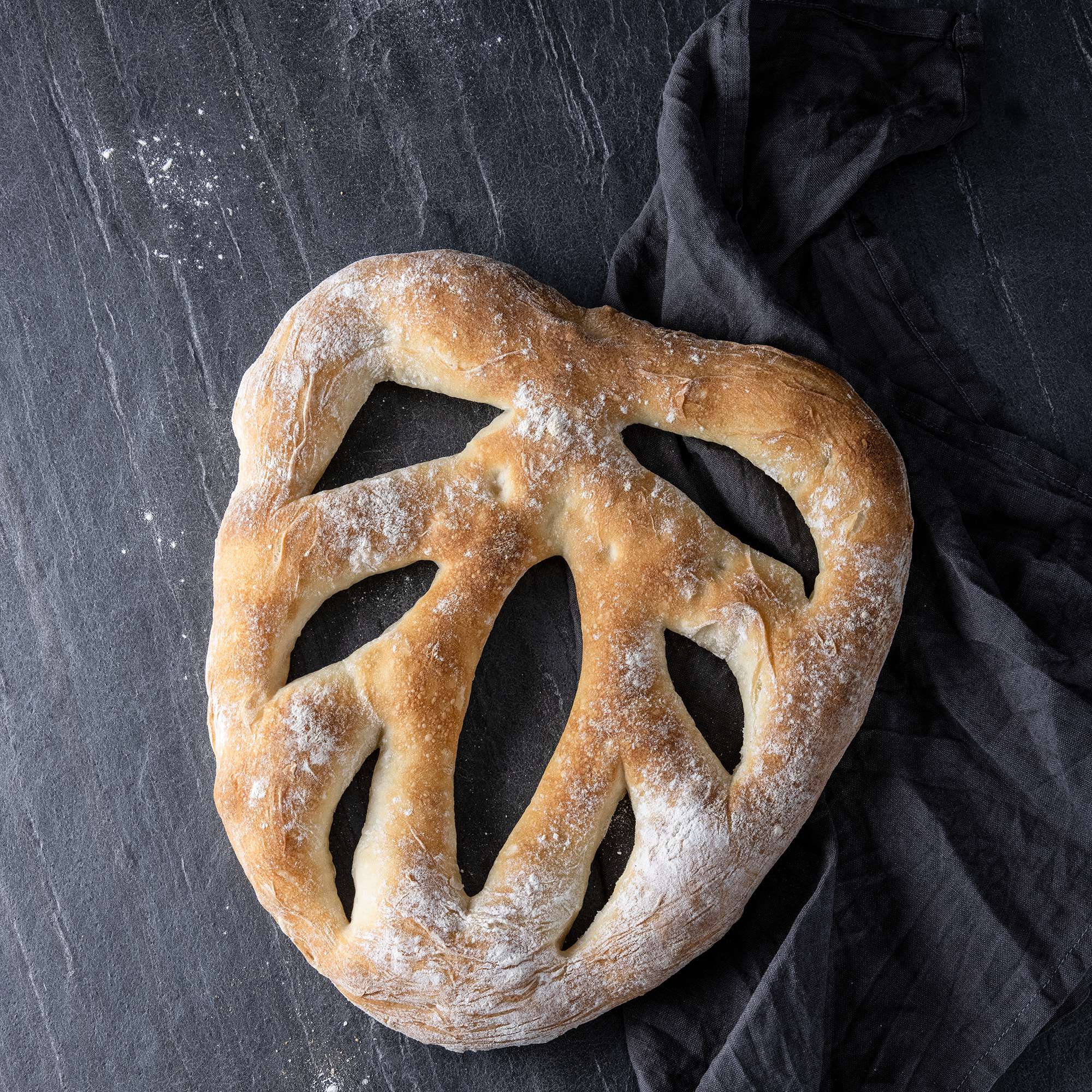 Fougasse mit Poolish 