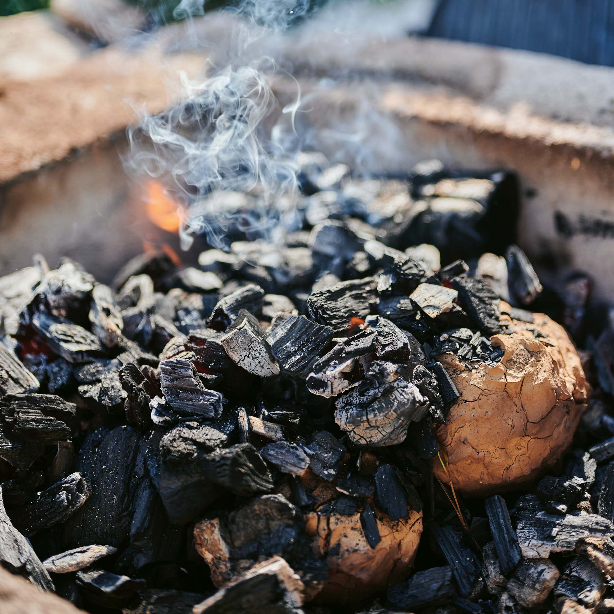 Feldfrüchte in Lehm