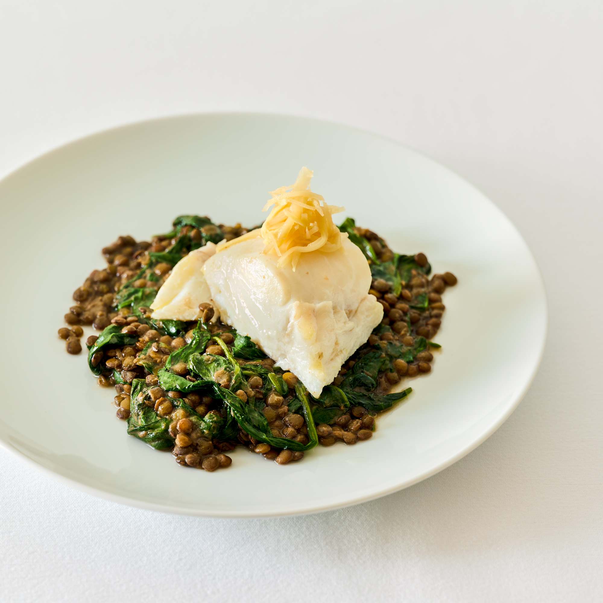 Cremige Miso-Linsen mit Ofen-Kabeljau - Effilee