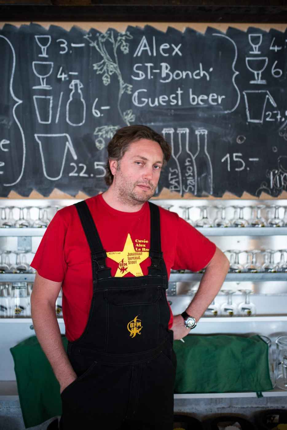 Das Sendungsbewusstsein ist ihm anzusehen: Jérôme braut Biere, die langsam getrunken werden möchten