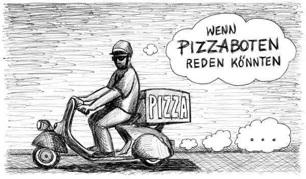 Pizzaboten – eine eher zähe Recherche